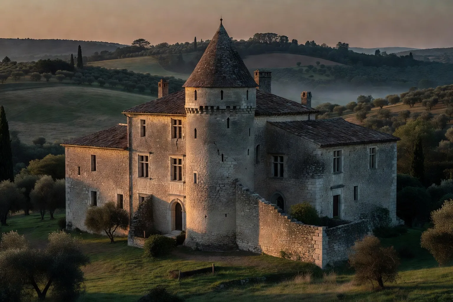 Paysage rural du Tarn évoquant l'histoire de Saint-Agnan