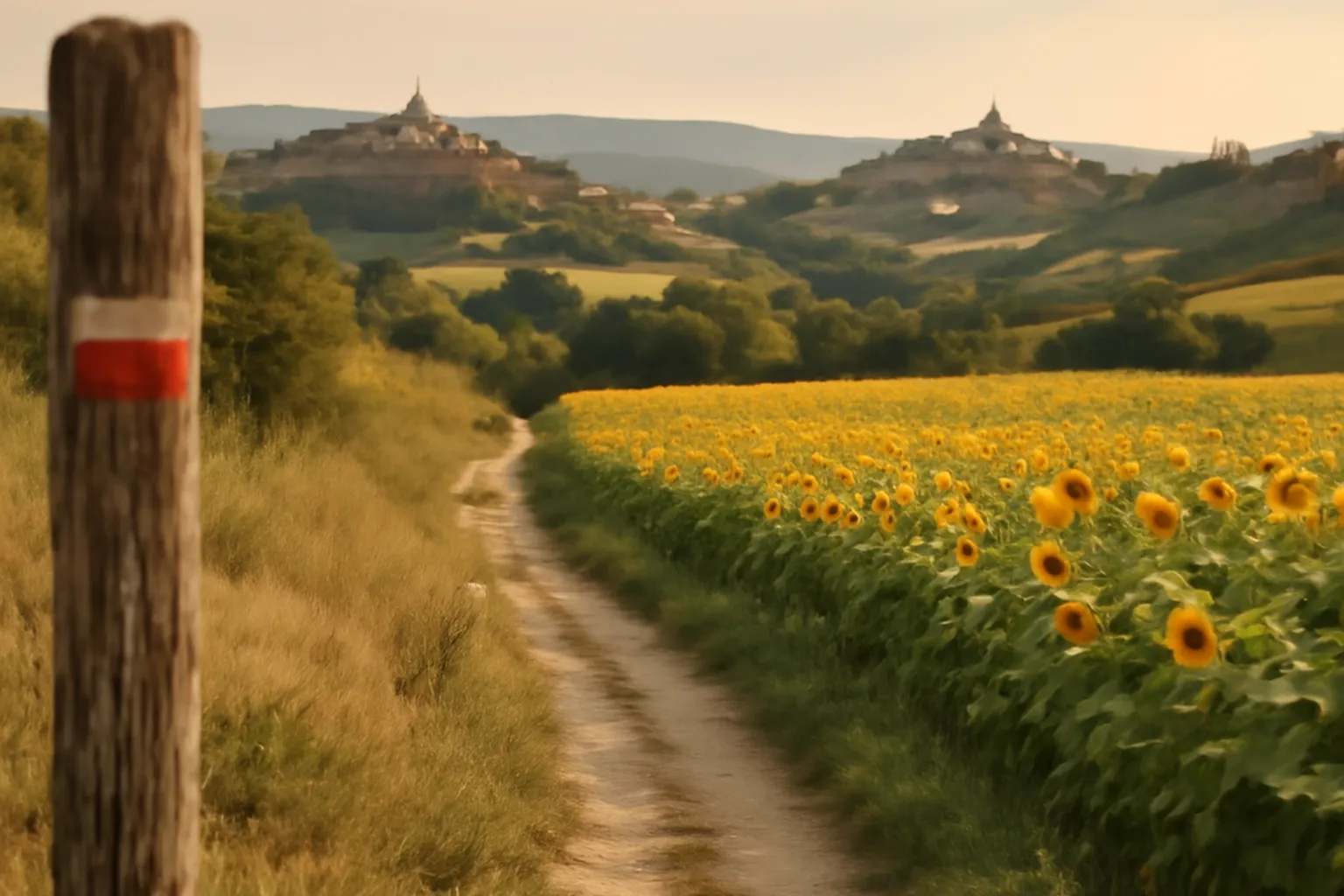Randonner dans les coteaux du Lauragais tarnais